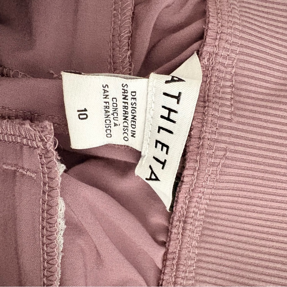 Athleta Brooklyn Ankle‎ Pants dusty violet featherweight Relaxed Fit Size 10 - Picture 10 of 13